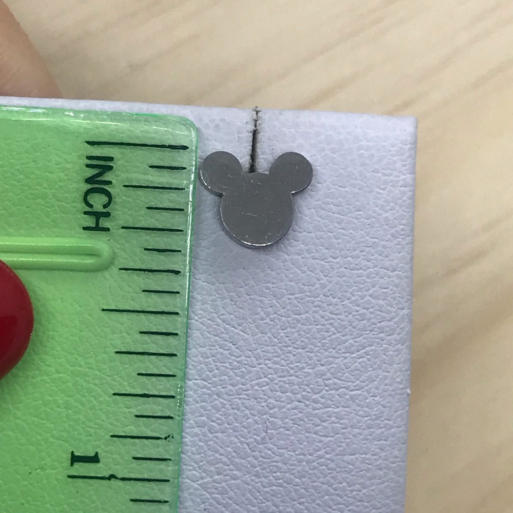 Stainless Steel Mickey Mouse Stud Earrings - Picture 4 of 5